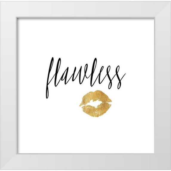 Dos Santos, Bella 15x15 White Modern Wood Framed Museum Art Print Titled - Flawless