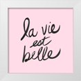 thumbnail image 1 of Dos Santos, Bella 15x15 White Modern Wood Framed Museum Art Print Titled - La Vie Est Belle, 1 of 4
