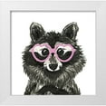 thumbnail image 1 of Dos Santos, Bella 15x15 White Modern Wood Framed Museum Art Print Titled - Ravishing Raccoon, 1 of 4