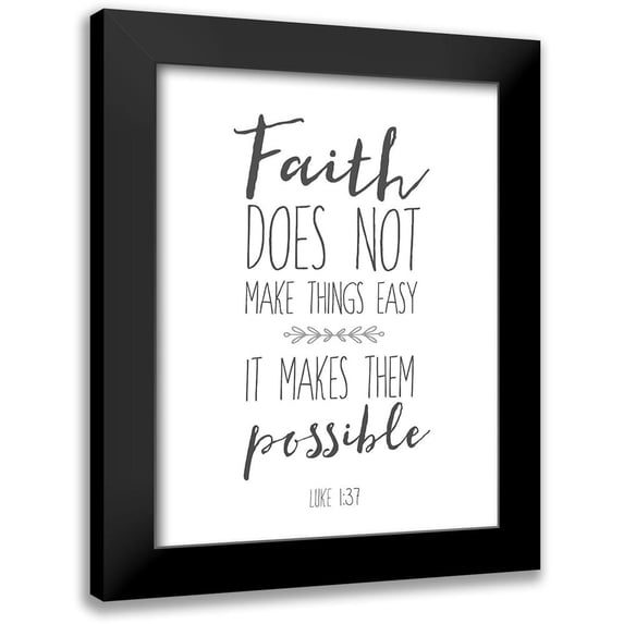 Dos Santos, Bella 15x18 Black Modern Framed Museum Art Print Titled - Faith
