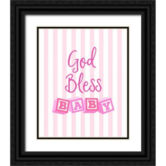 Dos Santos, Bella 15x18 Black Ornate Wood Framed with Double Matting Museum Art Print Titled - God Bless Baby