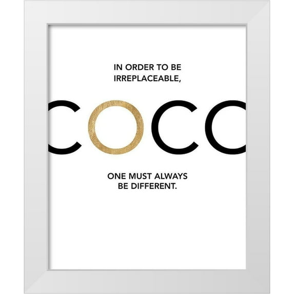 Dos Santos, Bella 15x18 White Modern Wood Framed Museum Art Print Titled - Coco - Irreplaceable