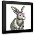 thumbnail image 1 of Dos Santos, Bella 20x20 Black Modern Framed Museum Art Print Titled - Funny Bunny, 1 of 5