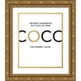 thumbnail image 1 of Dos Santos, Bella 26x31 Gold Ornate Wood Framed with Double Matting Museum Art Print Titled - Coco - Think For Yourself, 1 of 4