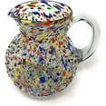 thumbnail image 1 of Dos Sueños Dos Suenos Mexican Hand Blown Glass Pitcher - Confetti Rock Design (84 oz), 1 of 4