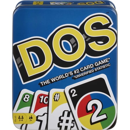 Dos Tin Box Card Game Mattel Games