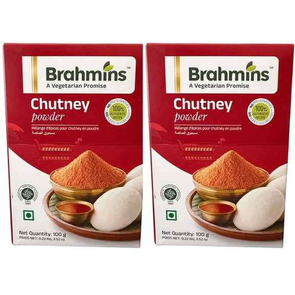 Dosa Idli Chutney Powder Brahmins 200gms PACK OF 2
