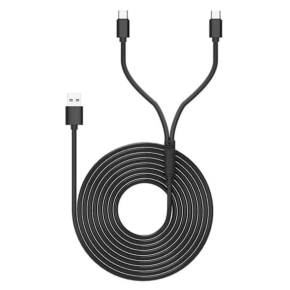 Dosaele 2 in 1 USB C Fast Charger Cable, Type C 2.0 Cord for Playstation 5, Xbox Series S/X, Nintendo Switch Lite Console & Pro Controller, Smartphone
