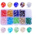 thumbnail image 1 of Dosaele 300pcs 8mm Briolette Faceted AB Crystal Beads for Jewelry Making with Bead Container #5040 Briolette Rondelle Assorted Colors, 1 of 5