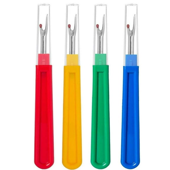 Dosaele 4 Pcs Plastic Thread Cutter Seam remover cross-stitch Ripper Stitch thread remover Sewing Tool for DIY