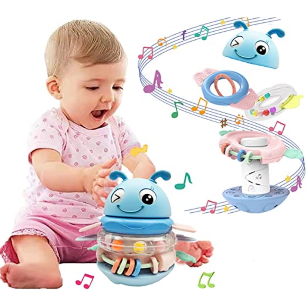 Dosaele Baby Rattles, Stacking Ring Toys for 6 to 12 Months Girls Boys