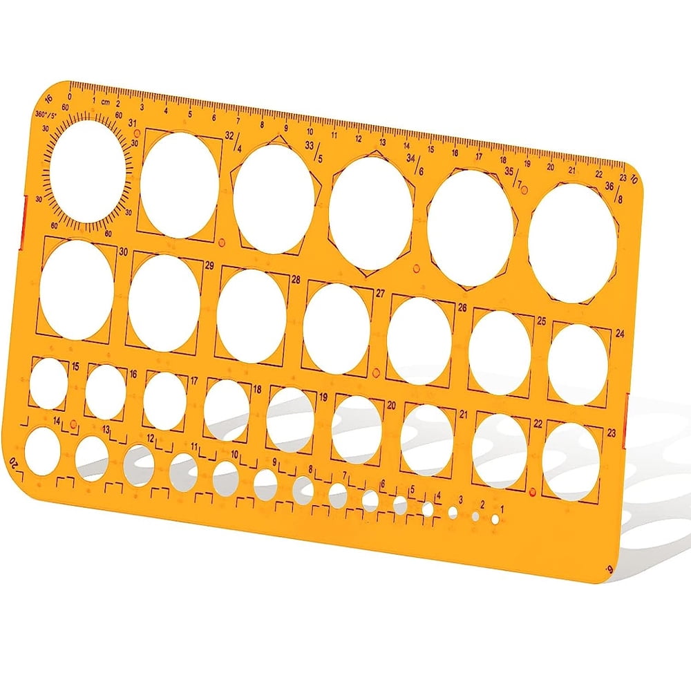 Template Ruler In A Circular Dosaele Circle Stencil Circle Template Circle Ruler Drawing Stencils ...