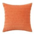 thumbnail image 1 of Dosaele Decorative Throw Pillow Covers 20x20 Inch for Living Room Couch Bed Sofa, Rustic Farmhouse Boho Home Decor, Soft Striped Corduroy Square Cushion Case 50x50 cm, 1 of 5