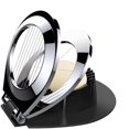 thumbnail image 1 of Dosaele Egg Cutter Slicer with 3 Slicing styles Unique chrome plated egg slicer with 3 cutting faces, Durable and attractive chrome-plated zinc, 1 of 2