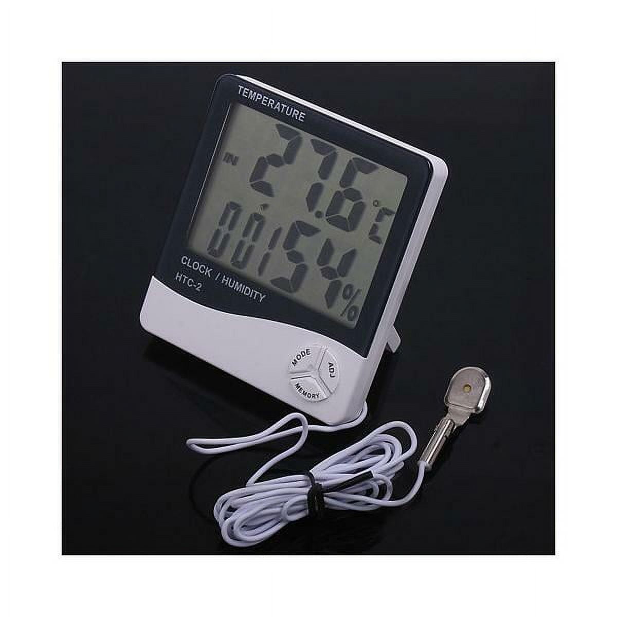 Dosaele Hydroponics Grow Room Digital Thermometer Hygrometer Thermo-Hygrometer 2 Probe