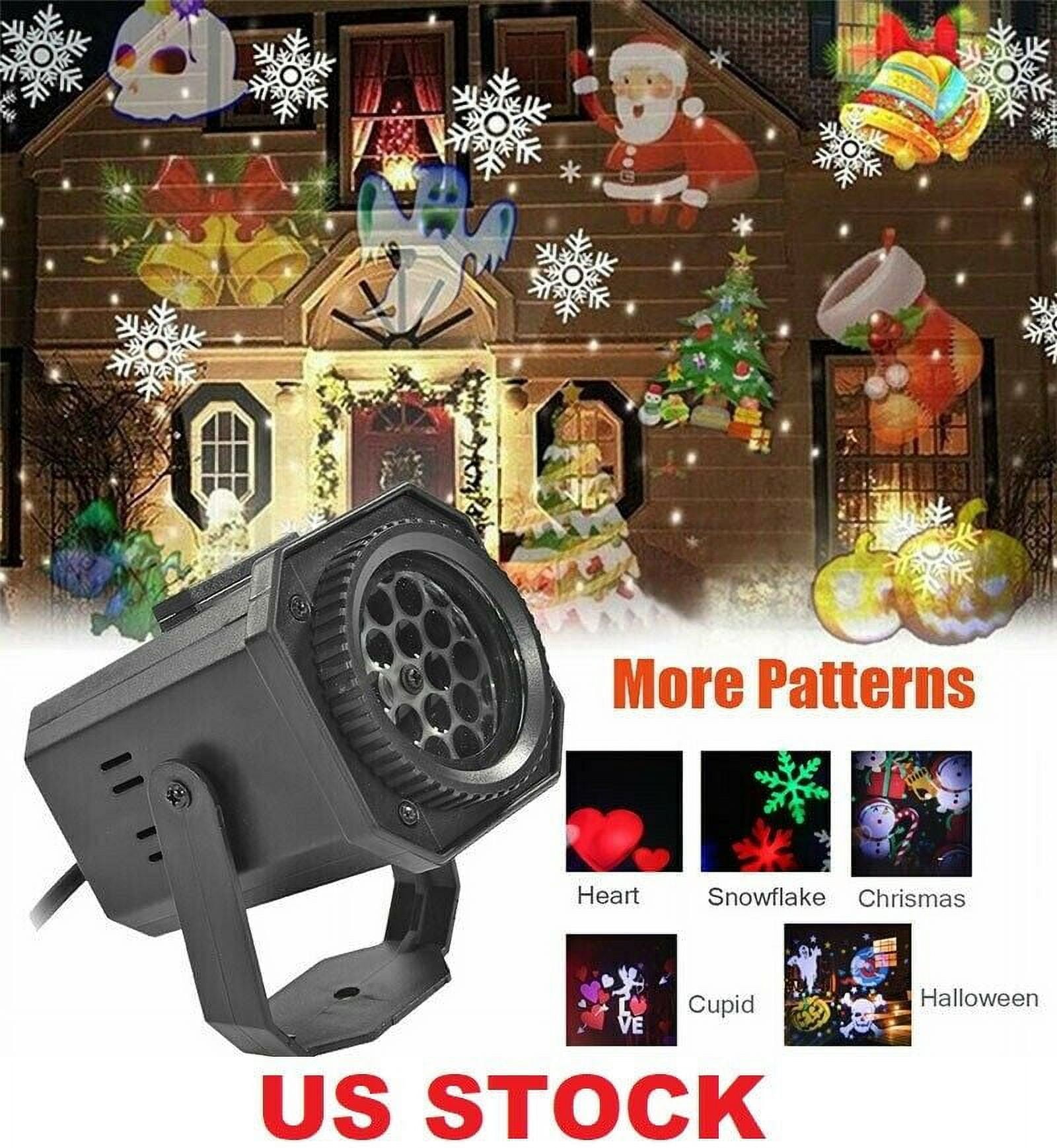 Dosaele Indoor Outdoor LED Moving Laser Projector Light Landscape Garden Xmas LampWaterproof Projector Lights for Thanksgiving Christmas Carnival New Year Birthday