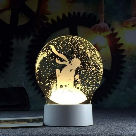 Dosaele LED Night Light - 3D Illusion Lamp 7 Color Change Decor Lamp with Remote Control for Kids,good night