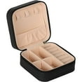 thumbnail image 1 of Dosaele Leather Small Travel Jewelry Case, Portable Jewelry Box with Zipper for Organized and Storing Jewelry, 1 of 2