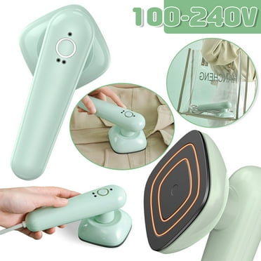 Dosaele Mini Iron for Clothes Handheld Portable Travel Iron Dual Voltage Small Craft Iron Non Stick Ceramic Soleplate,Micro Iron Machine Heat Press for Sewing Quilting Heat Transfer Crafting