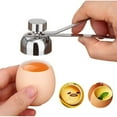 thumbnail image 1 of Dosaele Stainless Steel Egg Shell Opener Topper Cutter Cracker Knocker Kitchen Home Tool, 1 of 2