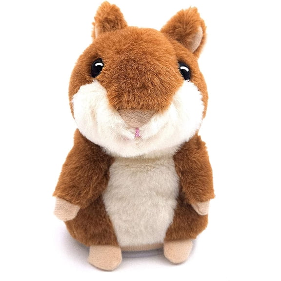 Dosaele Talking Hamster, Repeats What You Say Plush Animal Toy Electronic Hamster Mouse for Boys, Girls & Baby Gift
