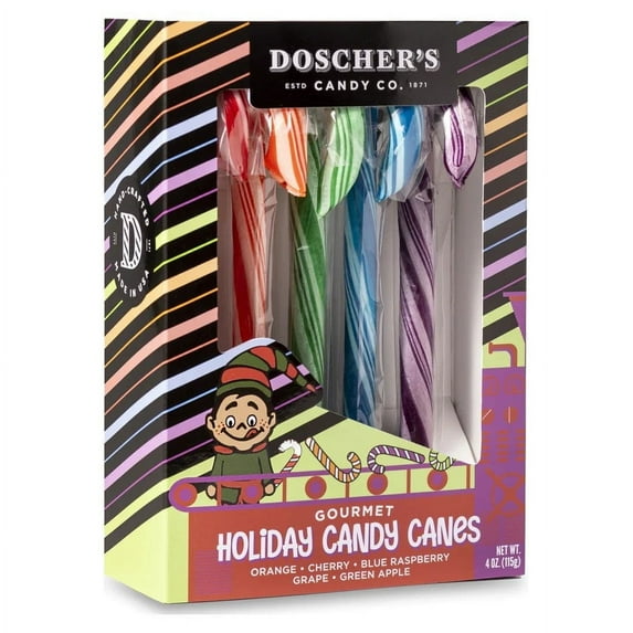 Doscher's Gourmet Handmade Elf Candy Canes 4.0 oz.