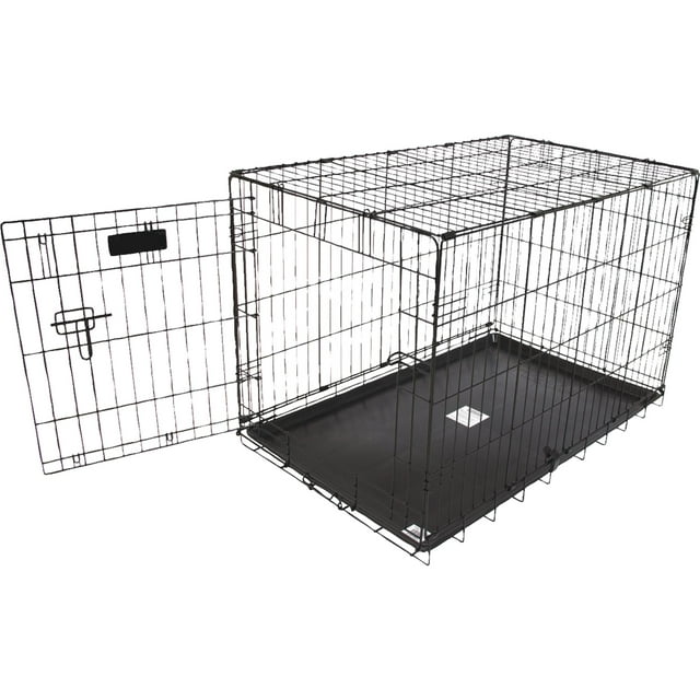 Doskocil Aspen Pet Single Door Wire Dog Kennel, Medium, 36"L