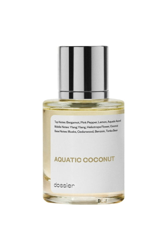 Aquatic Coconut Eau De Toilette, Inspired by Maison Margiela's Replica Beach Walk, Unisex Perfume, 1.7 oz