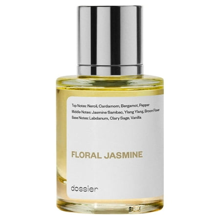 Dossier Floral Jasmine Eau de Parfum, Inspired by Tom Ford's Jasmin Rouge, Unisex Fragrance, 1.7 oz