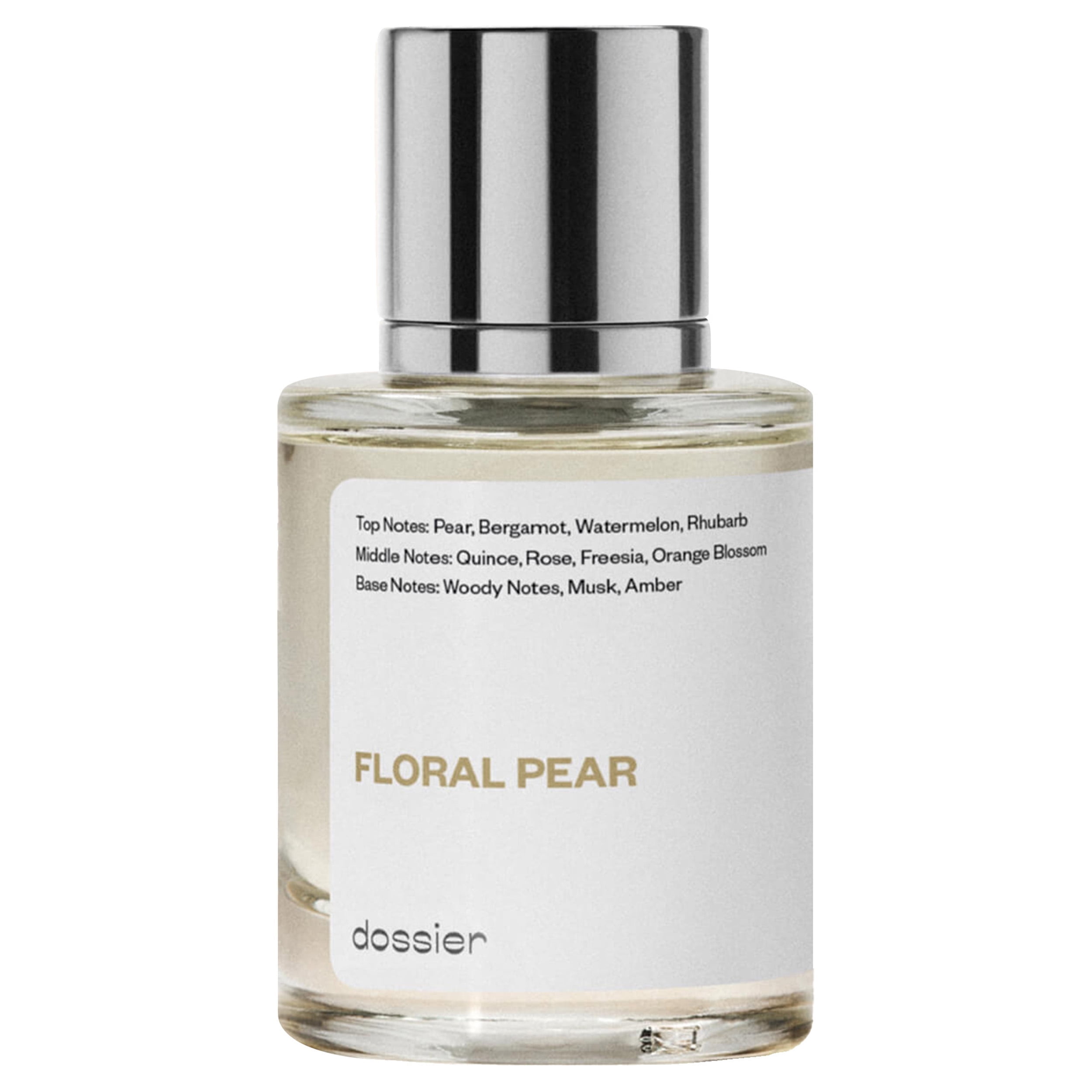 Dossier Floral Pear Eau De Parfum, Inspired by Jo Malone's English Pear & Freesia, Unisex Perfume, 1.7 oz