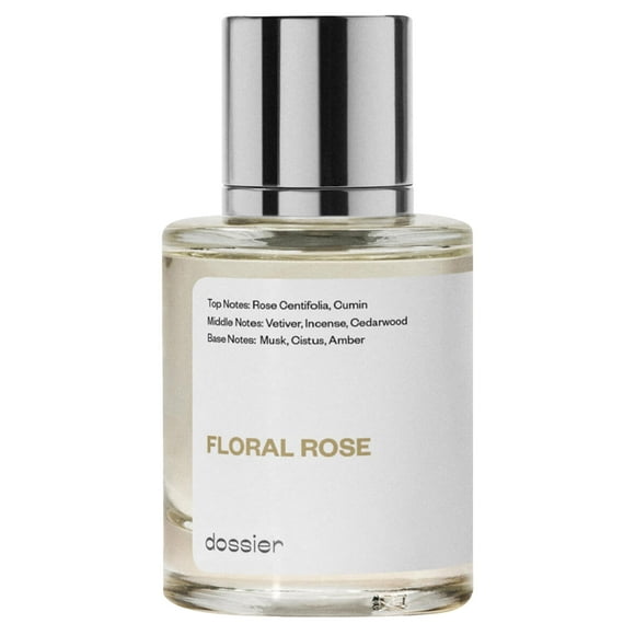 Dossier Floral Rose Eau de Parfum, Inspired by Le Labo Fragrances' Rose 31, Unisex Fragrance, 1.7 oz