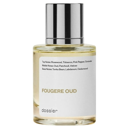 Dossier Fougere Oud Eau De Parfum, Inspired by Tom Ford's Oud Wood, Unisex Perfume, 1.7 oz