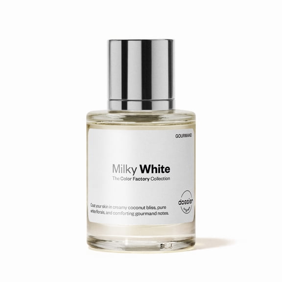 Dossier Originals, The color factory collection, Milky White, Eau de Parfum. Size: 50ml / 1.7oz