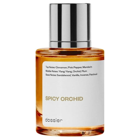 Dossier Spicy Orchid Eau De Parfum, Inspired by Tom Ford's Black Orchid, Unisex Perfume, 1.7 oz