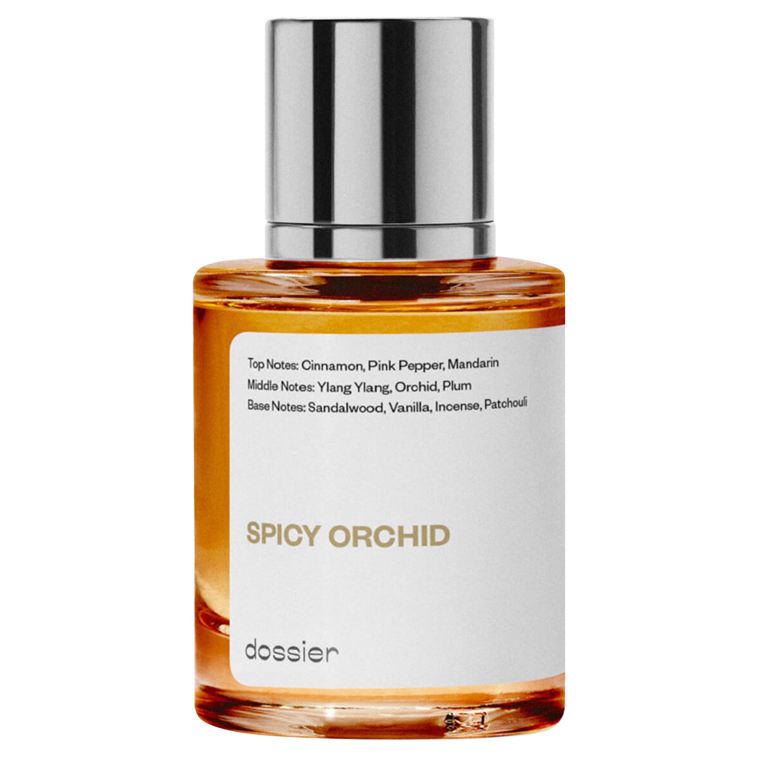 Dossier Spicy Orchid Eau De Parfum, Inspired by Tom Ford's Black Orchid, Unisex Perfume, 1.7 oz