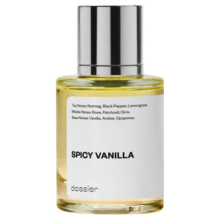 Dossier Spicy Vanilla Eau De Parfum, Inspired by Tom Ford's Noir, Cologne for Men, 1.7 oz