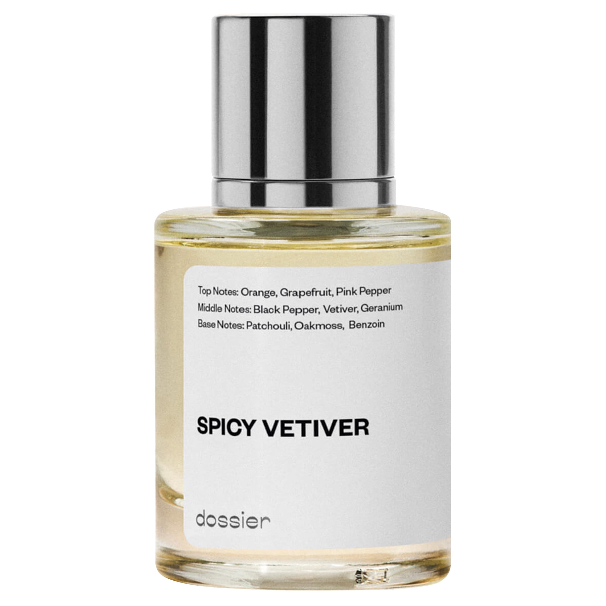 Dossier Spicy Vetiver Eau de Toilette, Inspired by Hermes' Terre d'Hermes, Cologne for Men, 1.7 oz