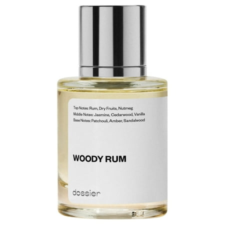 Dossier Woody Rum Eau De Parfum, Inspired by Kilian's Straight to Heaven, Cologne for Men, 1.7 oz