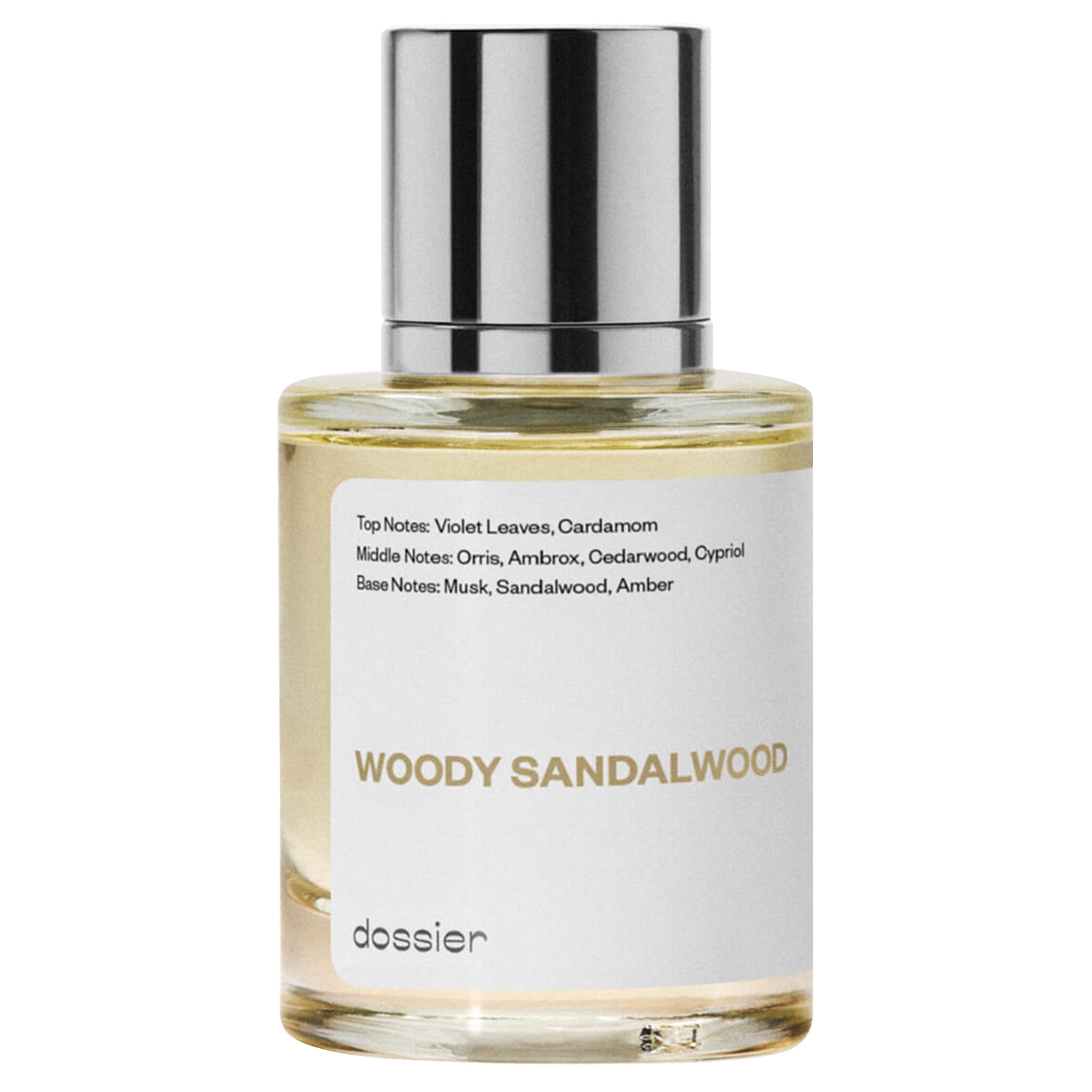 Dossier Woody Sandalwood Eau De Parfum, Inspired by Le Labos Santal 33, Unisex Perfume, 1.7 oz