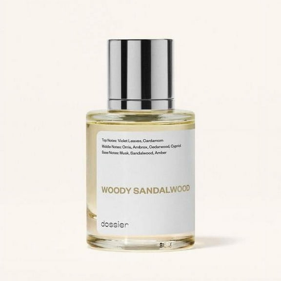 Dossier Woody Sandalwood Eau De Parfum, Inspired by Le Labo Fragrances' Santal 33, Unisex Perfume, 1.7 oz
