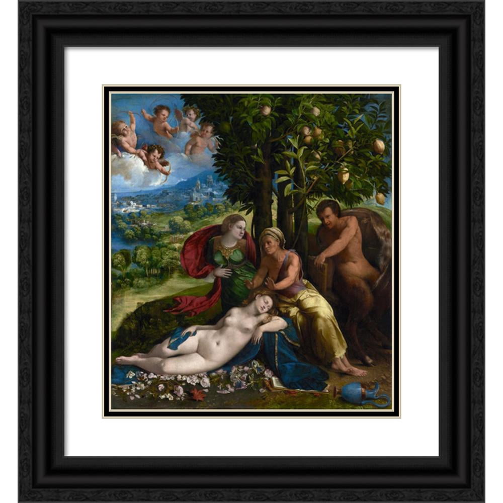 Dosso Dossi 20x22 Black Modern Framed Museum Art Print 