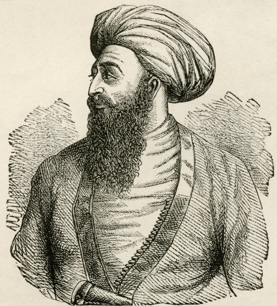 Dost Mohammad Khan 1793 To 1863 Emir Of Afghanistan From The Worlds Inhabitants By GT Bettany Published 1888 Canvas Art - Ken Welsh Design Pics (26 x 30)