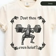thumbnail image 1 of Dost Thou Even Hoist, Medieval Knight Shirt, Unisex Comfort Colors T-Shirt, Funny Medieval Tee,Gym Rat Gift, 1 of 2