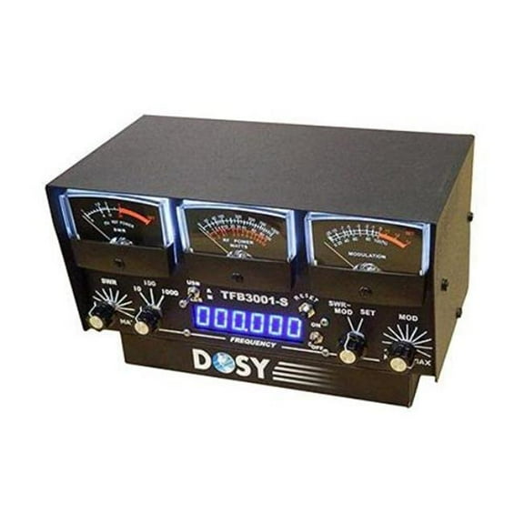 Dosy 10-100-1000W Meter in-Line Black Face Wattmeter Test Set with Side Band & Frequency Counter