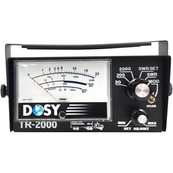 Dosy - TR2000 - Dosy - Tr-2000 Inline 2, 000 Watt Swr & Modulation Meter With Mounting Bracket