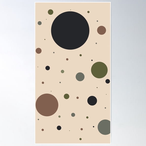 Dot Art From Photo Inspo Poster Wall Art, Modern Wall Decor For Living Room Bedroom, 8x12 UNFRAMED