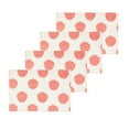 thumbnail image 1 of Dot Azalea Pink 100% Cotton Set of 4 Placemats 14" x 20", 1 of 7