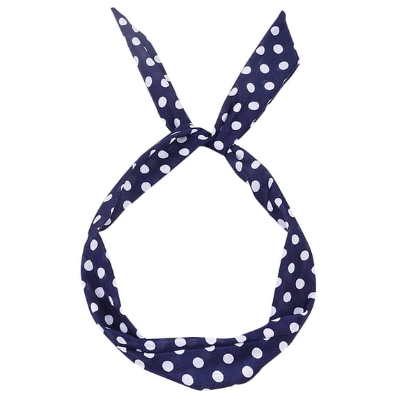 Dot Bow Headbands for Women Retro Bandana Dress up 50s Outfit Wire Hairband Vintage Headwrap Cosplay Party Hair Accessories