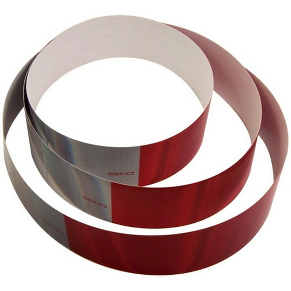 Dot C2 Oralite Retroreflective Tape 2 X 18 (3) Strips (10 Year) 11 Red 7 White