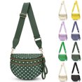thumbnail image 1 of Dot Crossbody Bag, Purse for Women Bum Bag Fanny Packs Belt Bag Sling Bag with Shoulder Strap Durable Nylon Crossbody Bags,Green, 1 of 3